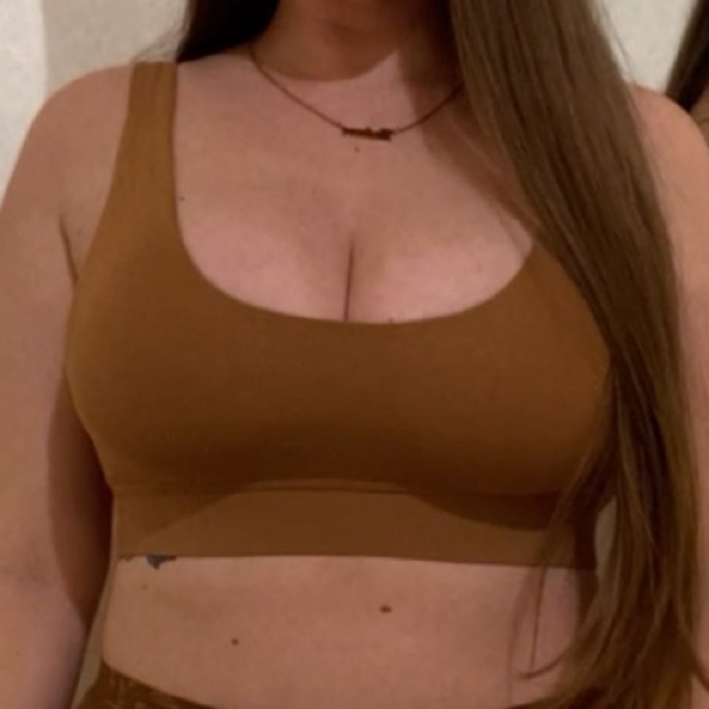 skims cotton scoop bralette